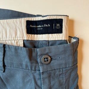 Abercrombie & Fitch Blue Stretch Shorts